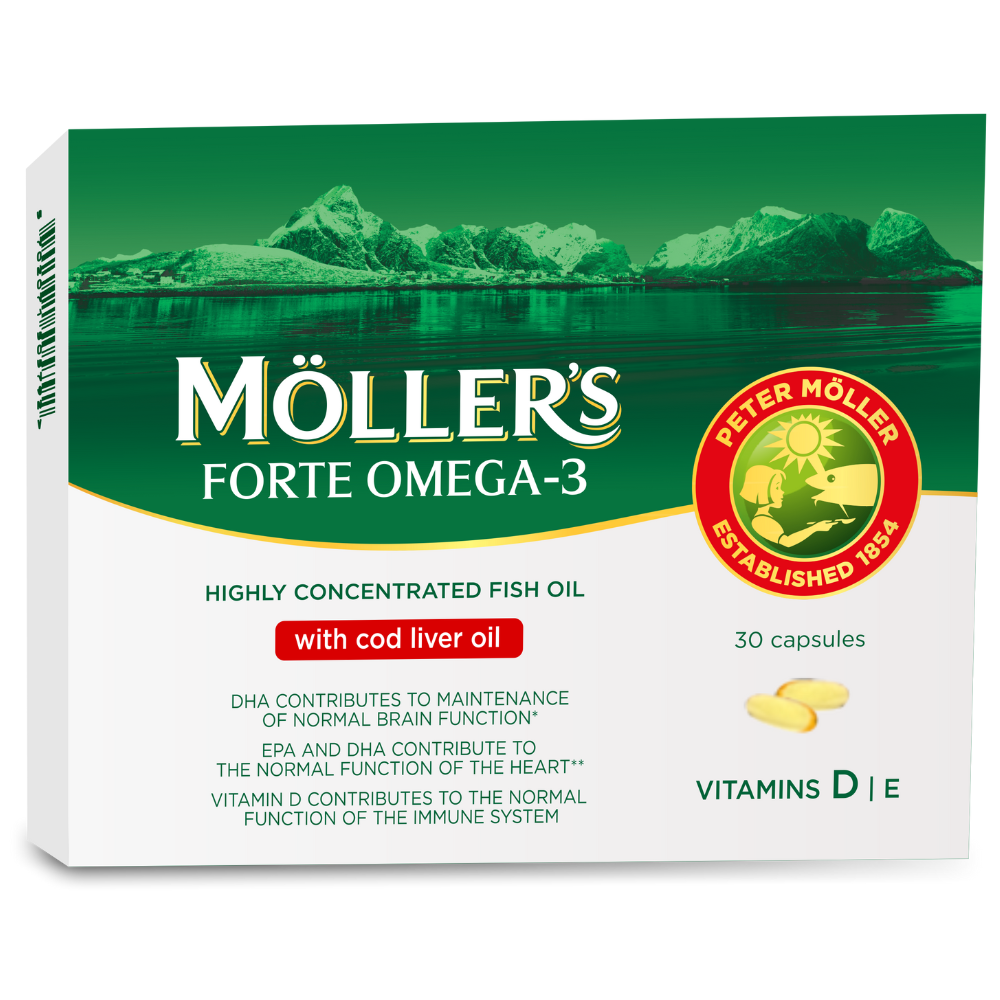 Omega 3 Forte, 30 capsule, Moller's