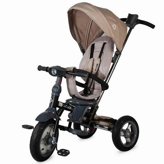 Tricicleta 4 in 1 pentru copii Velo Air, +9 luni, Bej, Coccolle
