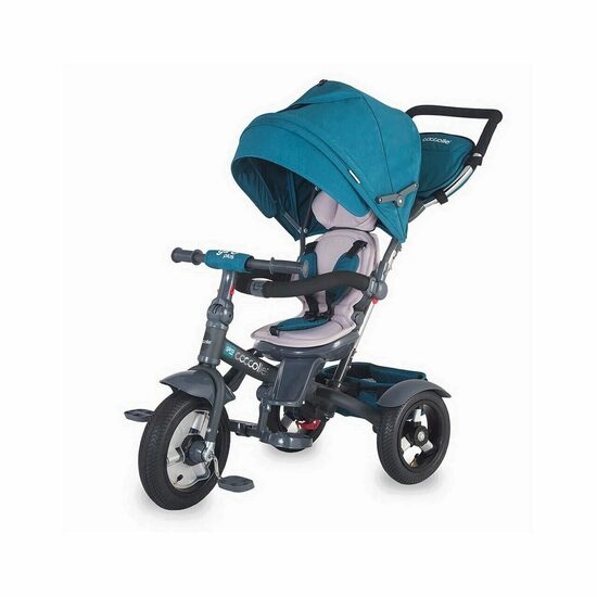 Tricicleta multifunctionala pentru copii Giro Plus, +9 luni, Albastru, Coccolle