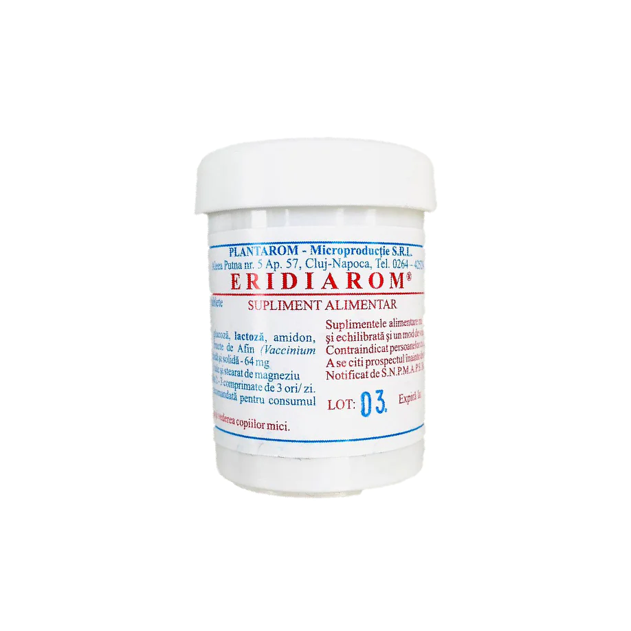 Eridiarom, 50 comprimate, Polipharma