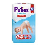 Scutece Pants Sensitive Junior Nr. 5, 12- 17 Kg, 42 bucati, Pufies