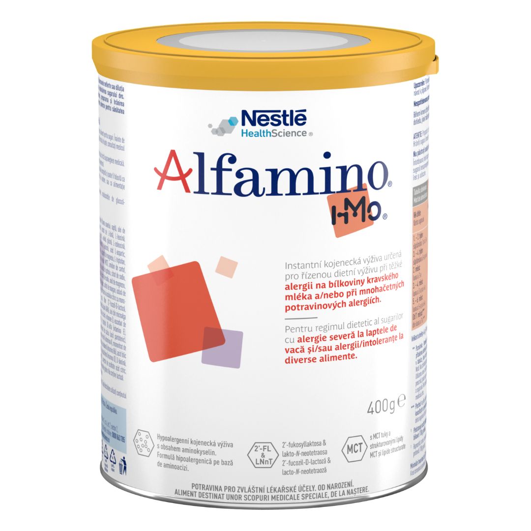 Formula hipoalergenica de lapte praf Alfamino HMO, 400 g, Nestle