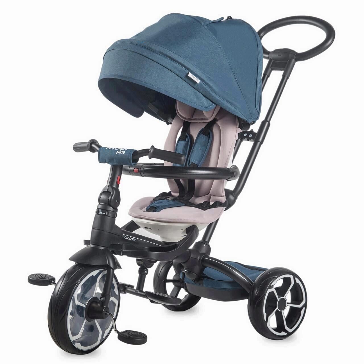 Tricicleta multifunctionala pentru copii Plus, +9 luni : Bebe Tei