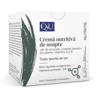 Crema nutritiva pentru noapte Nutritis, Q4U, 50 ml, Tis Farmaceutic