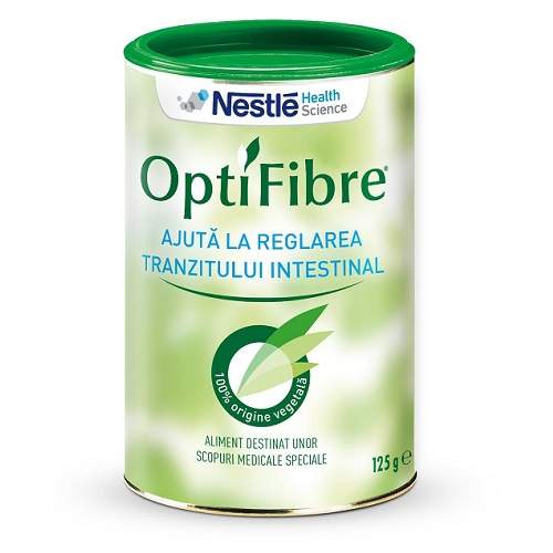 Fibre solubile pentru reglarea tranzitului OptiFibre, 125 g, Nestle