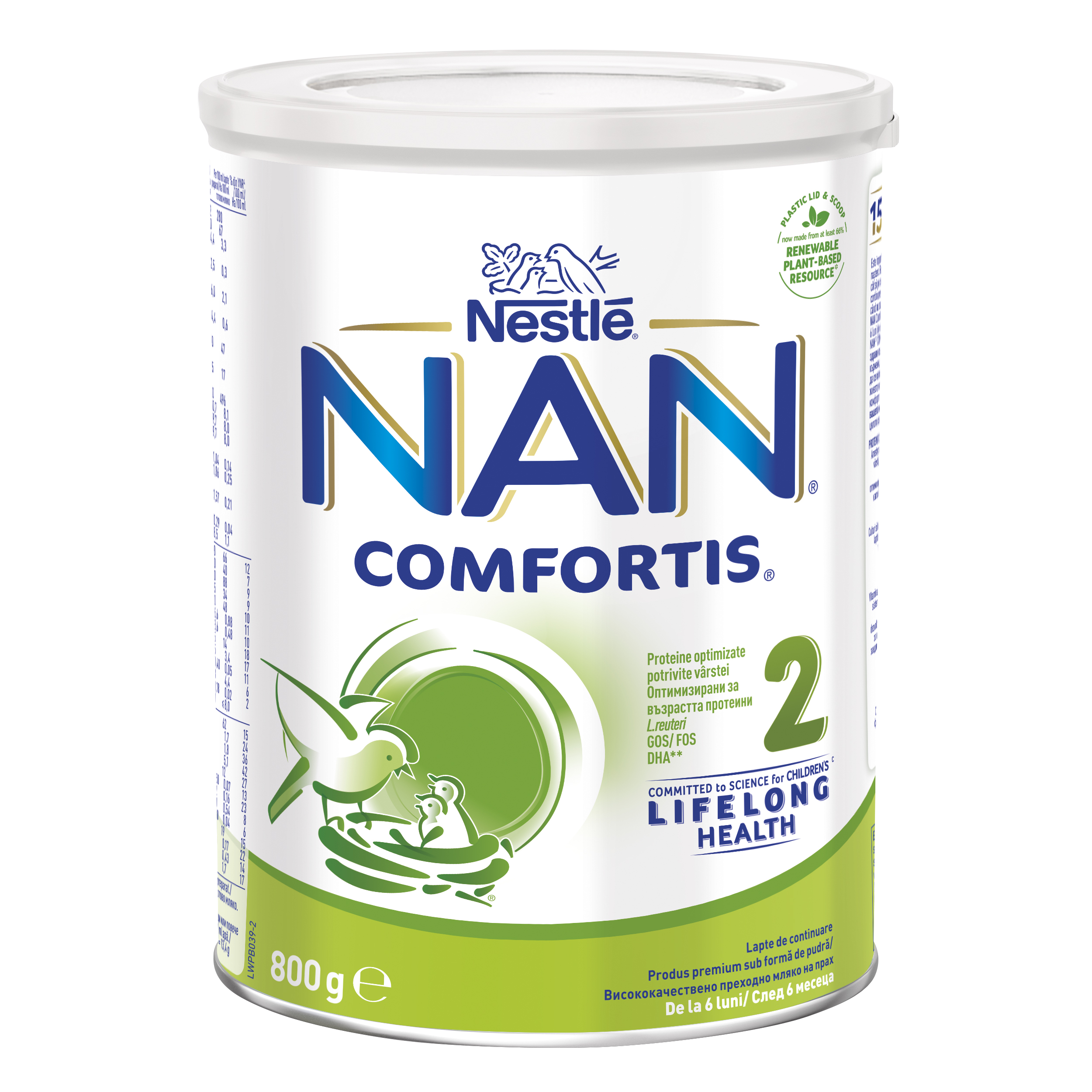 Formula de lapte de continuare Nan 2 Comfortis, +6 luni, 800 g, Nestle