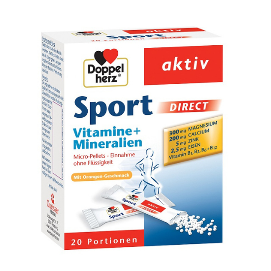 Vitamine + Minerale Sport Direct, 20 plicuri, Doppelherz
