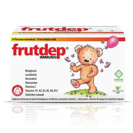 Frutdep Immuno, 10 flacoane x 10ml, 10 ml, Dr Phyto