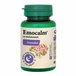 Emocalm cu melatonina, 60 cpr, Dacia Plant