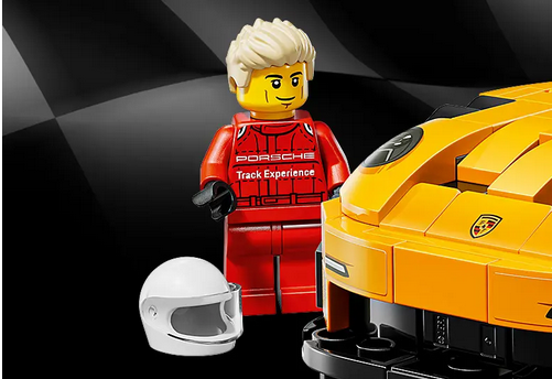 Minifigurină pilot LEGO Porsche