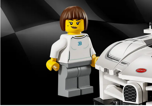 Minifigurină pilot Bugatti