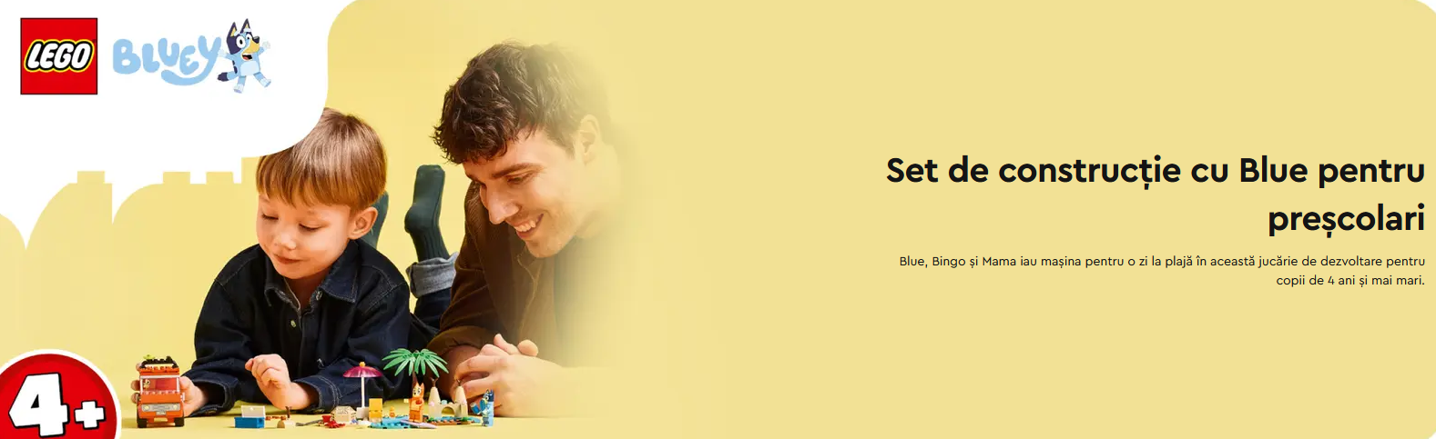 LEGO Bluey Calatoria la plaja Banner