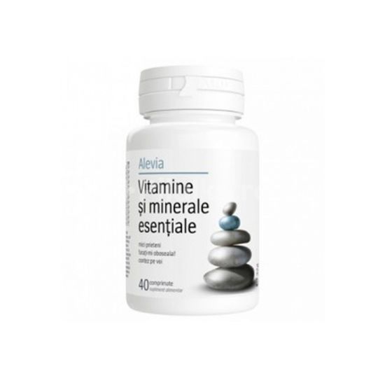 Vitamine si minerale esentiale, 40 comprimate, Alevia