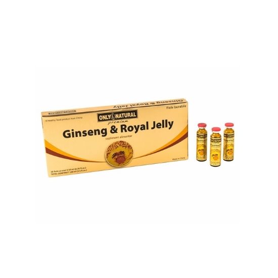 Ginseng si Royal Jeely, 10 fiole x 10 ml, Only Natural