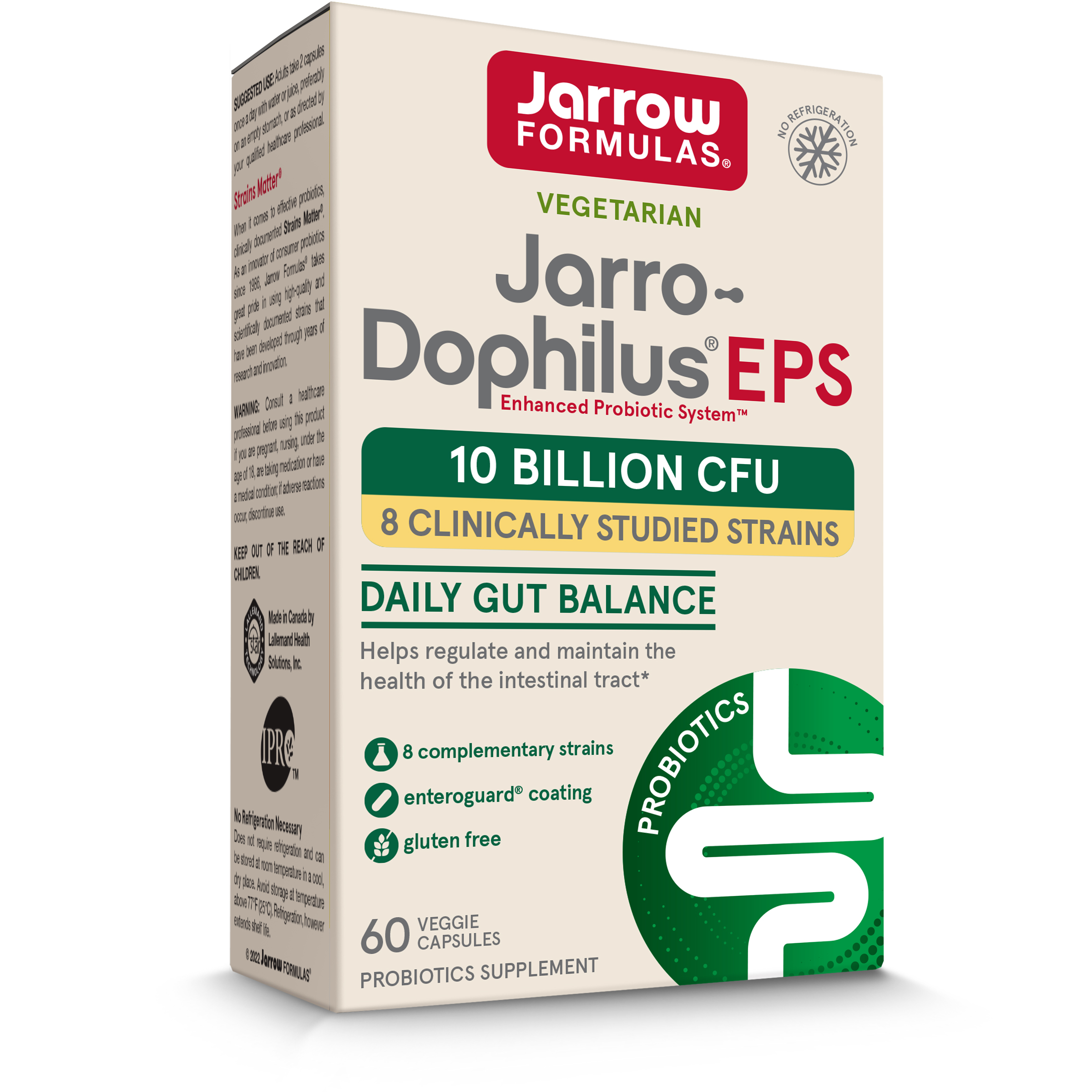 Jarro-Dophilus EPS, 60 capsule vegetale filmate gastrorezistente, Jarrow Formulas