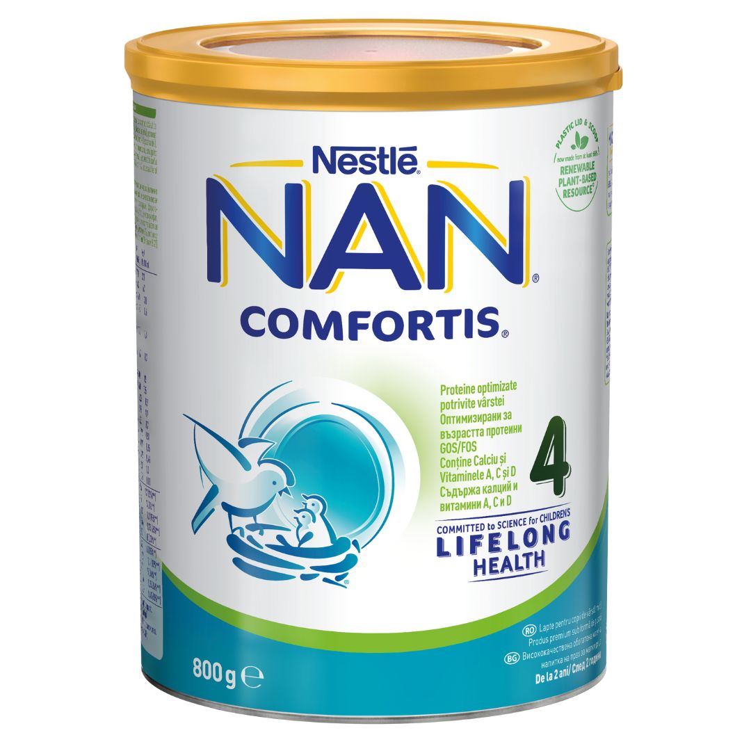 Formula lapte de continuare Nan 4 Comfortis, +2 ani, 800 g, Nestle