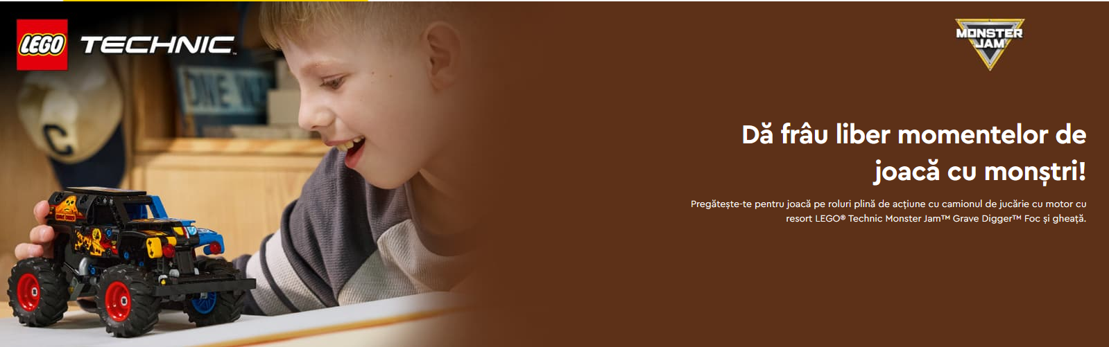 LEGO Technic Monster Jam Grave Digger Foc si Gheata