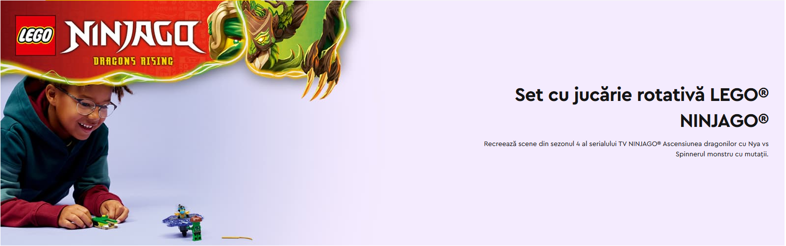 LEGO NINJAGO Nya vs Spinnerul monstru cu mutatii