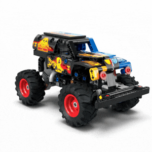 Monster Jam Grave Digger foc si gheata actiune