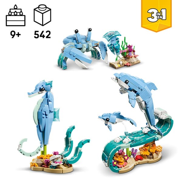 	LEGO CREATOR ANIMALE MARINE DELFINI