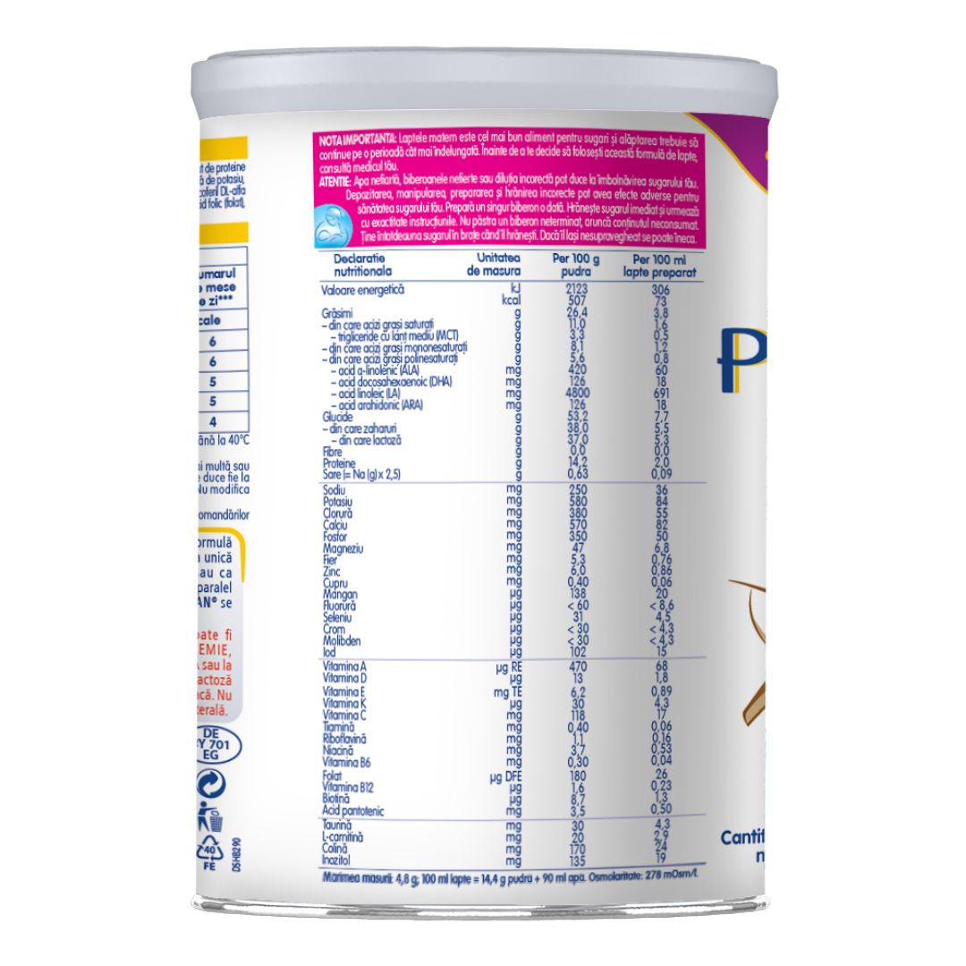 Formula speciala de lapte praf PreNan, +0 luni, 400 g, Nestle 534821