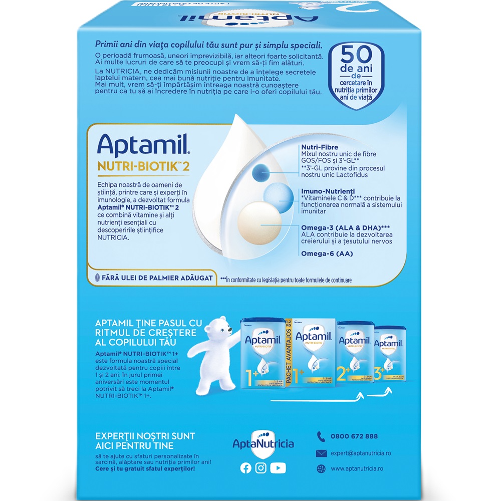 Aptamil NUTRI-BIOTIK 2 1200g - foto 2