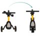 Tricicleta transformabila in bicicleta, Yellow&Black, Fillikid 494451