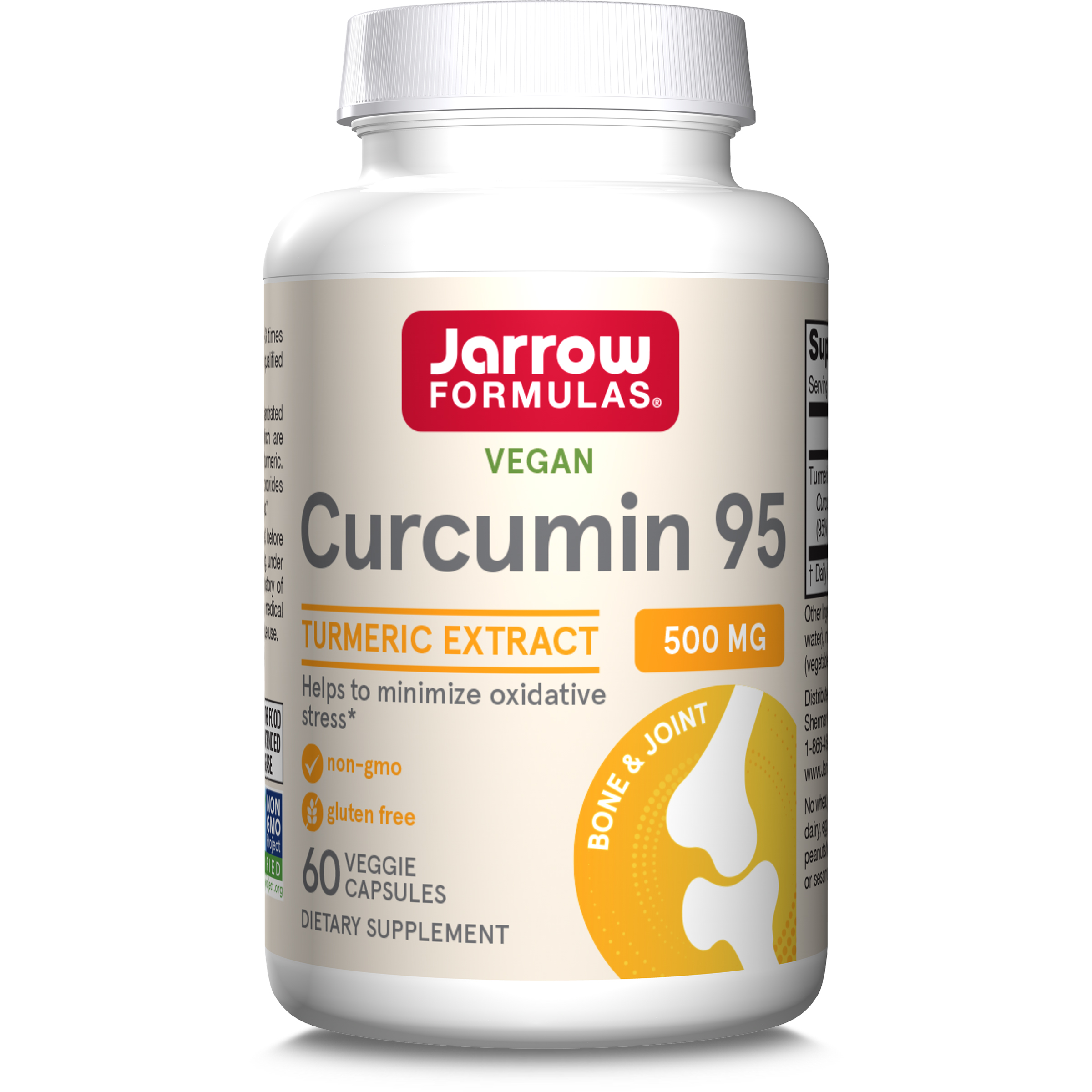 Curcumin 95, 500mg, 60 capsule vegetale, Jarrow Formulas