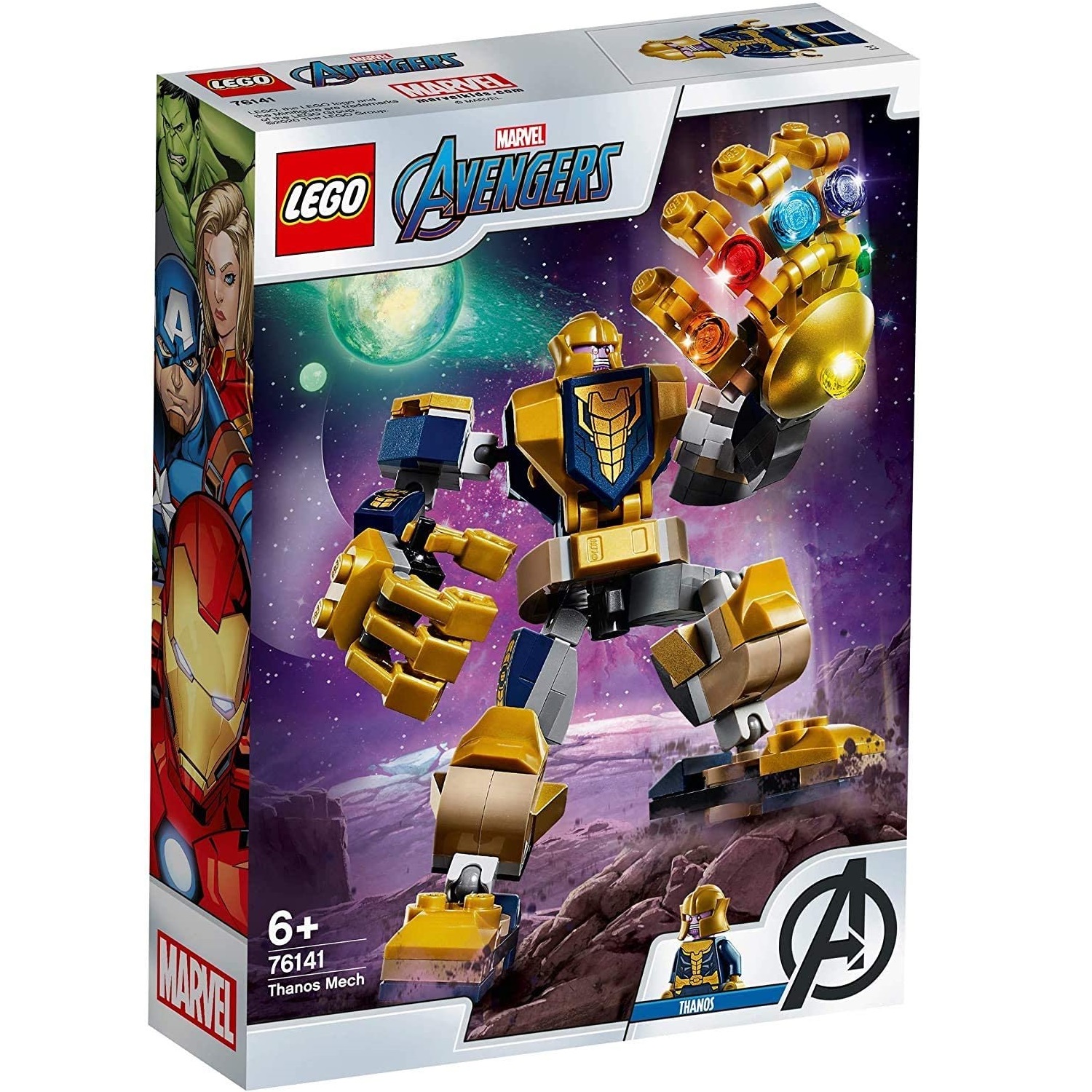 Robot Thanos Lego Marvel, +6 ani, 76141, Lego