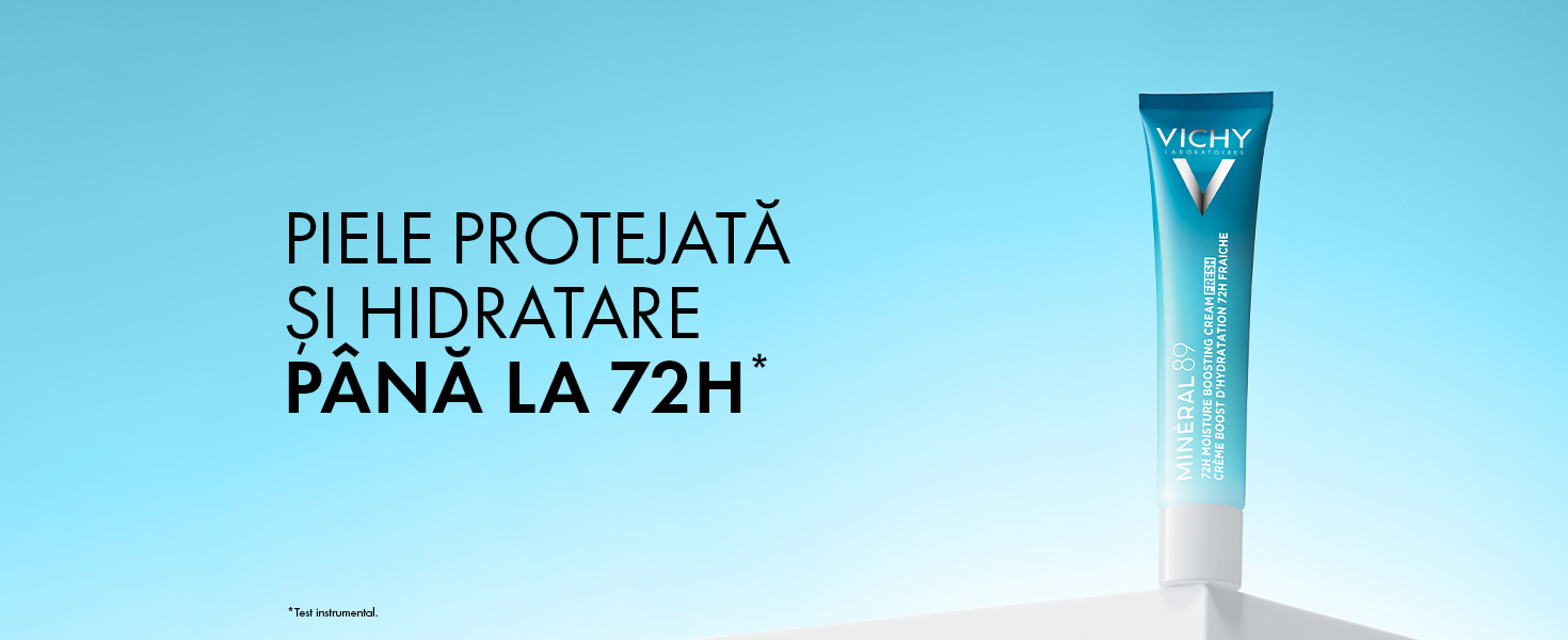 Rutina recomandata Vichy Mineral 89 crema intens hidratanta 72H