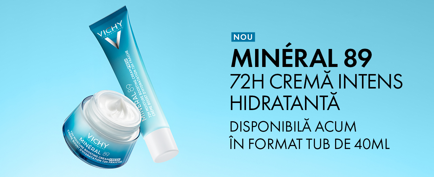 Vichy Mineral 89 crema intens hidratanta 72H - banner principal