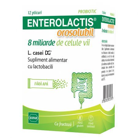 Enterolactis Orosolubil, 12 plicuri
