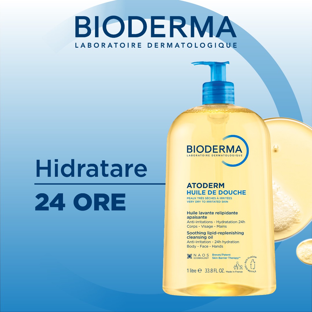 Ulei de dus Atoderm, 1 litru, Bioderma