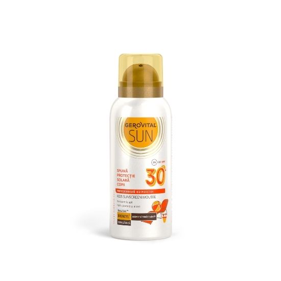 Spuma protectie solara pentru copii SPF30 Sun, 100 ml, Gerovital