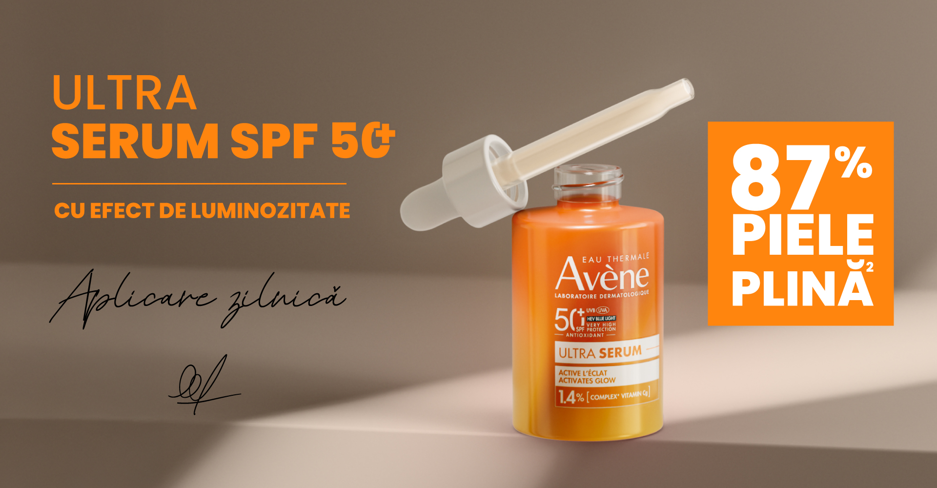 ULTRA SERUM SPF50+ CU EFECT DE LUMINOZITATE