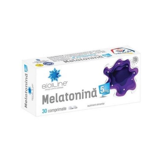 Melatonina 5 mg, 30 comprimate, BioSunLine
