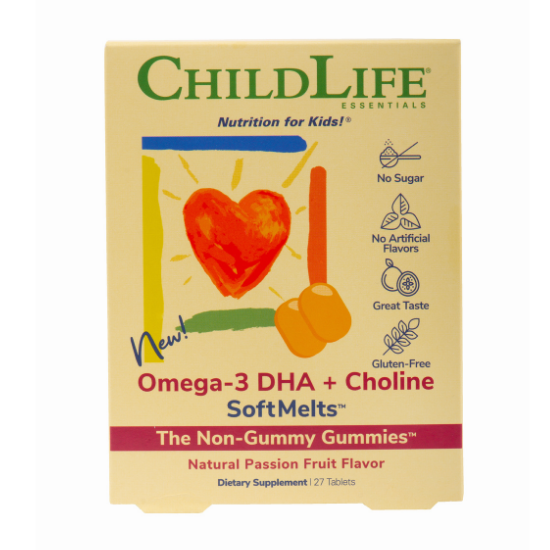 Omega-3 DHA +Choline SoftMelts, 27 tablete, ChildLife Essentials