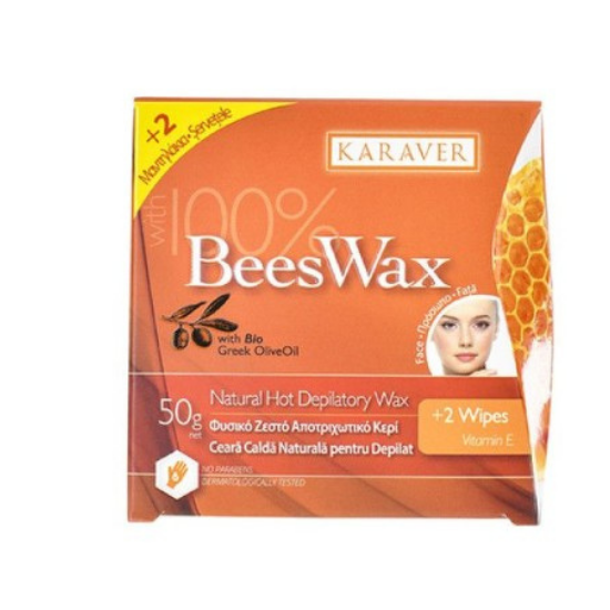 Ceara calda depilatoare Bees Wax, 50 g, Karaver