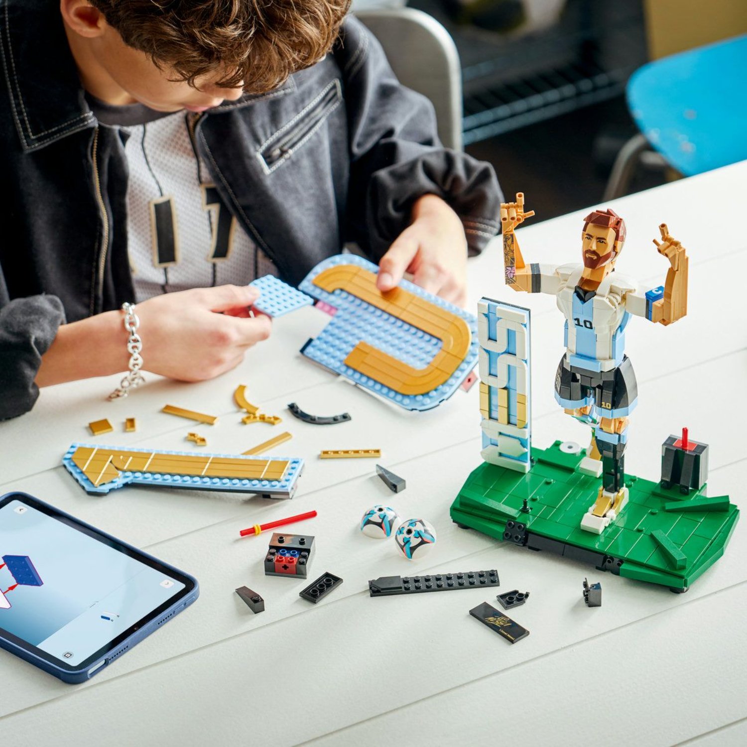LEGO Lionel Messi constructie model
