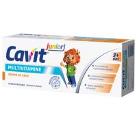Multivitamine cu aroma de caise, Cavit Junior, 20 tablete masticabile, Biofarm