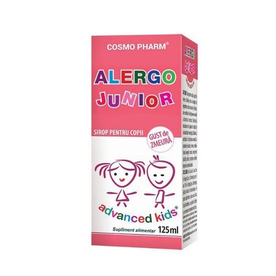 Sirop pentru copii Alergo Junior, 125 ml, Cosmopharm