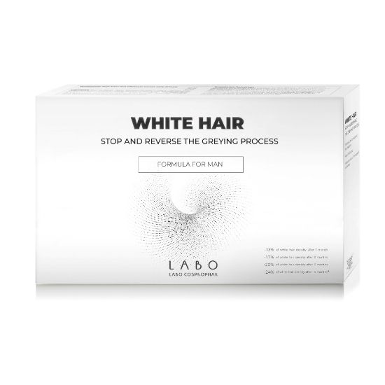 Tratament pentru parul alb White Hair Man, 20 fiole x 3.5 ml, Labo Cosprophare