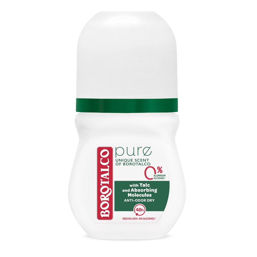 Deodorant roll-on Pure, 50 ml, Unique, Borotalco