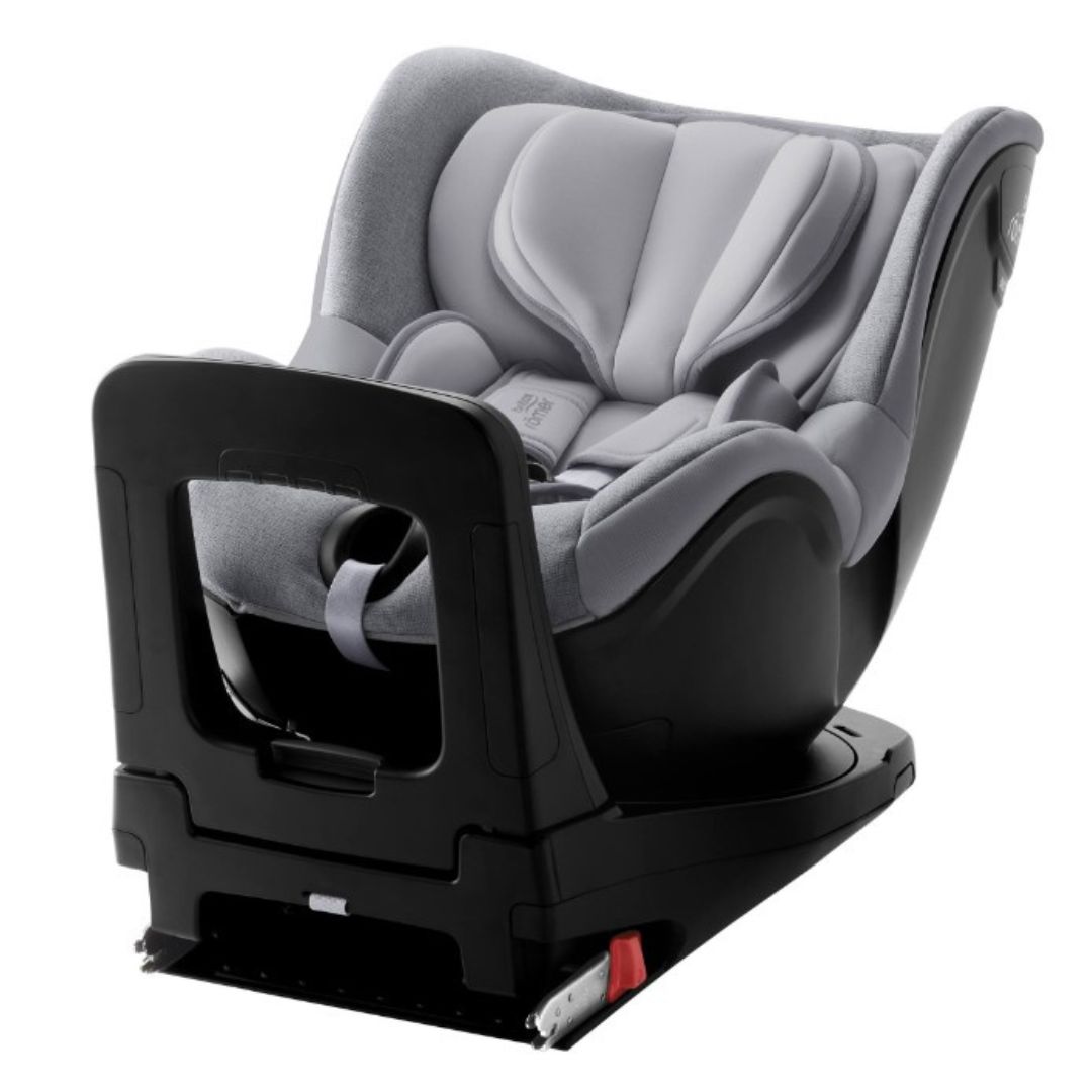 Scaun auto rotativ pentru copii Dualfix I-Size, 40-105 cm, Grey Marble, Britax Romer