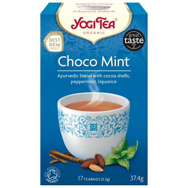 Ceai Eco din boabe de Cacao si Menta, 17 plicuri, Yogi Tea