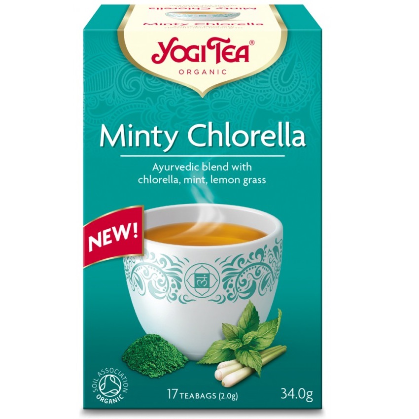 Ceai Eco din Menta si Chlorella, 17 plicuri, Yogi Tea