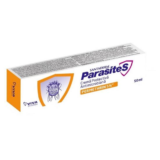 Crema protectiva antimicrobiana cu Permetrina, 5%, 50 ml, Parasites