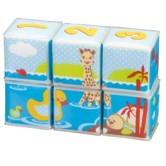 Set cuburi pentru baie, Girafa Sophie, Vulli