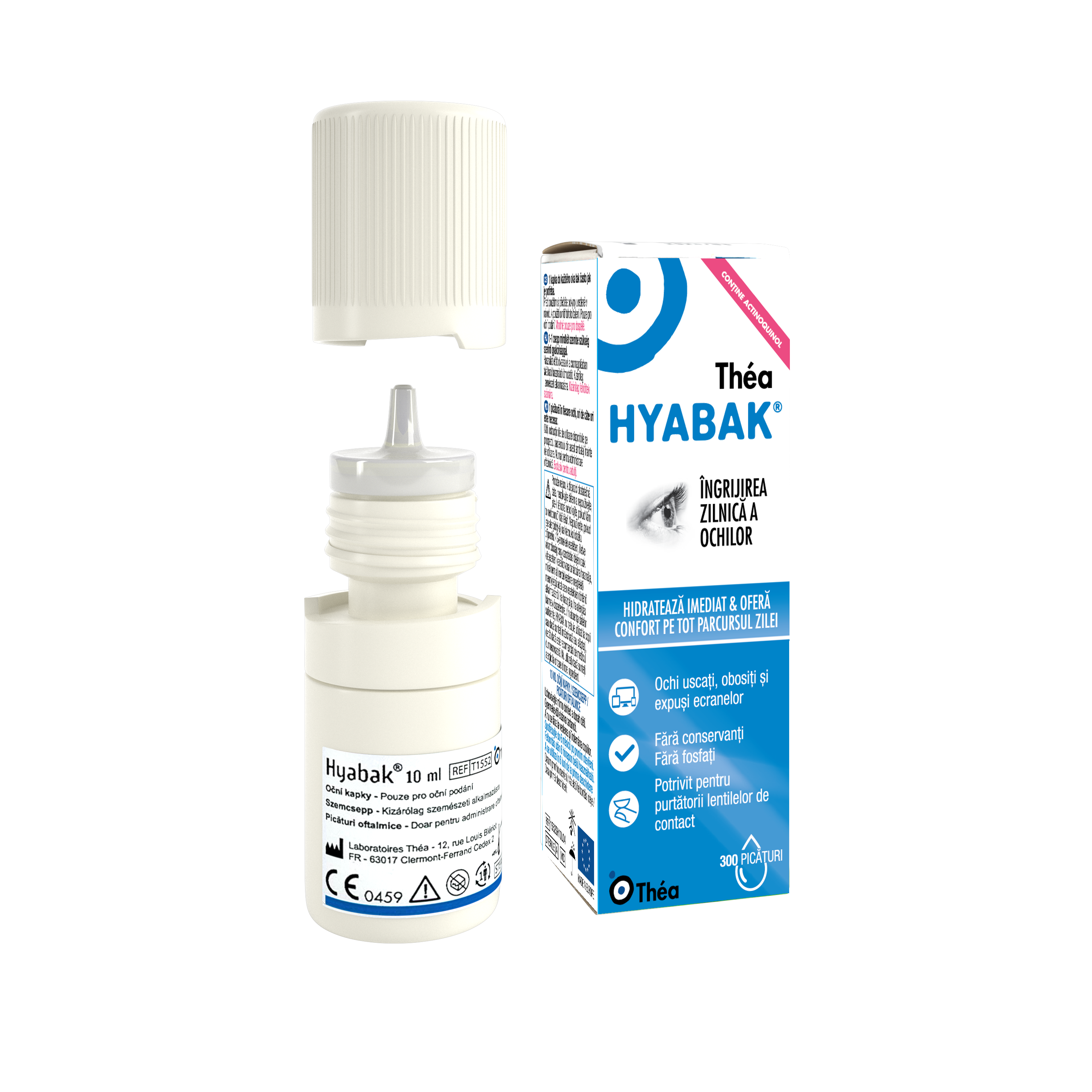 Hyabak solutie pentru ochi, 10 ml, Thea