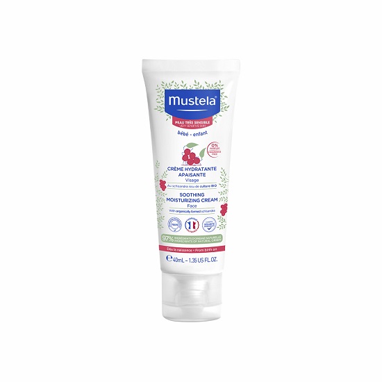 Crema hidratanta calmanta pentru piele sensibila, + 0 luni, 40 ml, Mustela